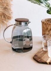 WOODEN CAM SÜRAHİ 2000ML