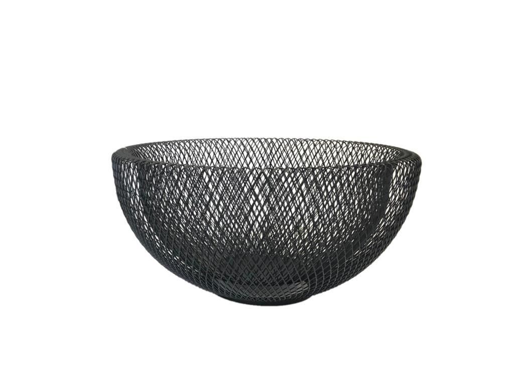 SİYAH METAL MEYVE SEPETİ 30CM