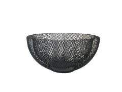 SİYAH METAL MEYVE SEPETİ 30CM