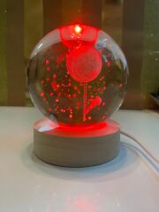 ASTRONOT CAM IŞIKLI DEKORATİF KÜRE 7CM