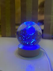 ASTRONOT CAM IŞIKLI DEKORATİF KÜRE 7CM