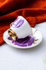 TIFFANY MOR 2 KİŞİLİK TÜRK KAHVESİ FİNCANI