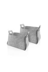AÇIK GRİ 2'Lİ KEÇE ORGANİZER 28X19X15CM