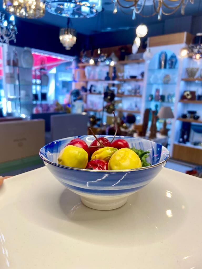 MAVİ ALTIN 6'LI KASE/ÇEREZLİK 12CM