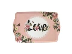 PEMBE LOVE TEPSİ 38x27CM