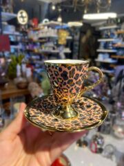 SOMON LEOPAR AYAKLI 6 KİŞİLİK TÜRK KAHVESİ FİNCANI