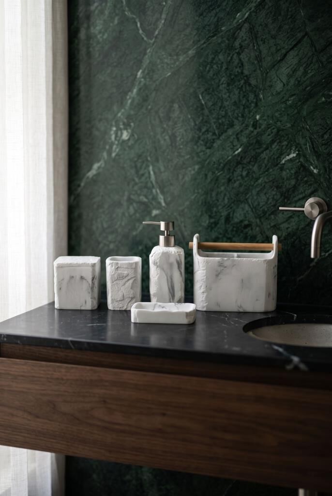 LADUREE 5'Lİ BANYO TAKIMI BEYAZ