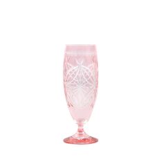 PEMBE KRİSTAL AYAKLI UZUN TEKLİ KADEH DESEN1