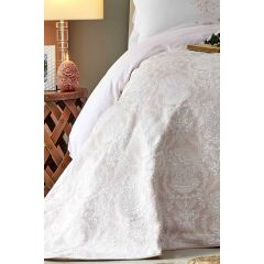 QUATRE DELUXE PUDRA ÇİFT KİŞİLİK YATAK ÖRTÜSÜ SET