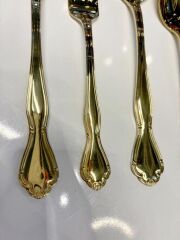 VİKON TİTANYUM GOLD 6 KİŞİLİK 36 PARÇA ÇATAL KAŞIK BIÇAK SETİ