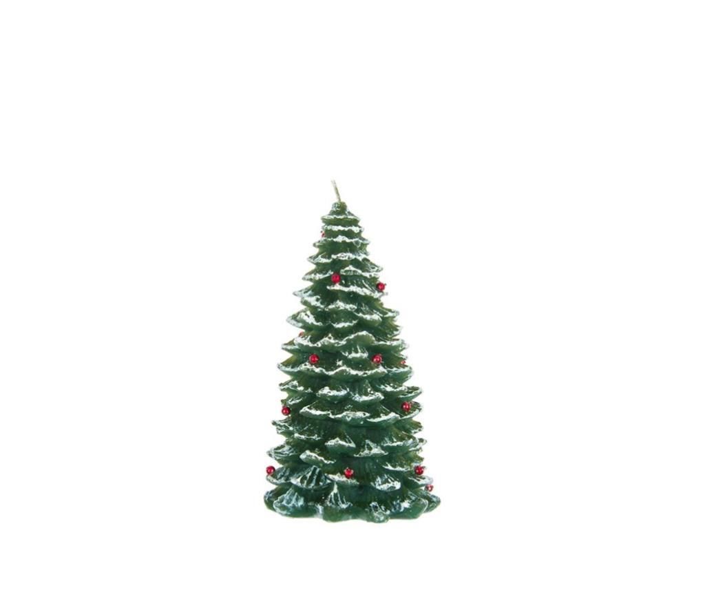 BONCUK DEKORLU ÇAM NOEL MUM 18x9CM