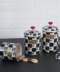 DAMA EMAYE 3'LÜ BAHARATLIK/KAVANOZ