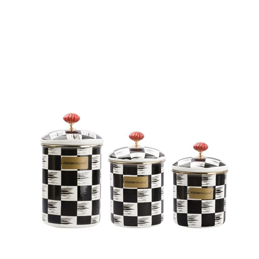 DAMA EMAYE 3'LÜ BAHARATLIK/KAVANOZ