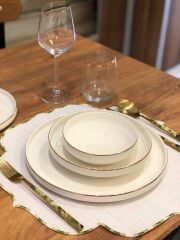 GOLD MODERN 6 KİŞİLİK 24 PARÇA YEMEK TAKIMI