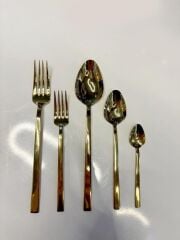 LUİS GOLD 12 KİŞİLİK 60 PARÇA ÇATAL-KAŞIK SETİ