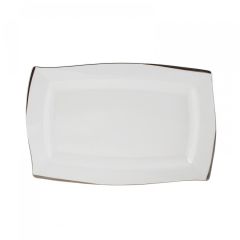 WHITE PLATIN 60 PARÇA YEMEK TAKIMI KARE