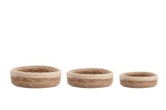 HASIR KREM 3'LÜ SEPET 18-15-13CM
