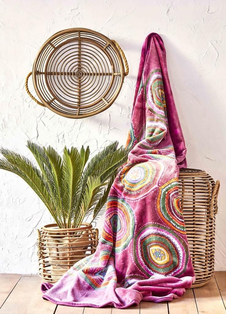 KARACA HOME ADYA MOR ÇİFT KİŞİLİK BATTANİYE