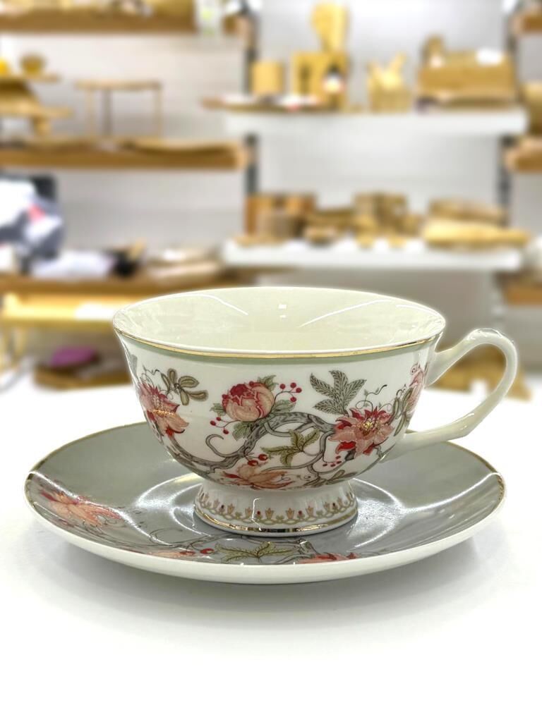 MYSTİC FLORAL 6 KİŞİLİK ÇAY FİNCANI 200CC