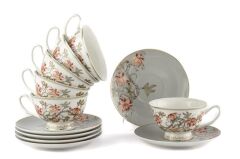 MYSTİC FLORAL 6 KİŞİLİK ÇAY FİNCANI 200CC