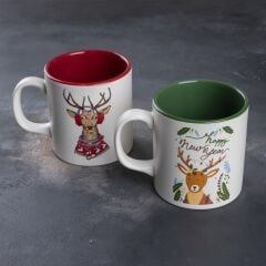 NOEL KIRMIZI YEŞİL 2'Lİ KUPA