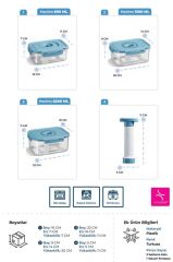 SEOUL TAZE ÜRÜN SAKLAMA KABI 4'LÜ SET