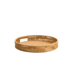 SENTETİK HASIR YUVARLAK TEPSİ 33CM