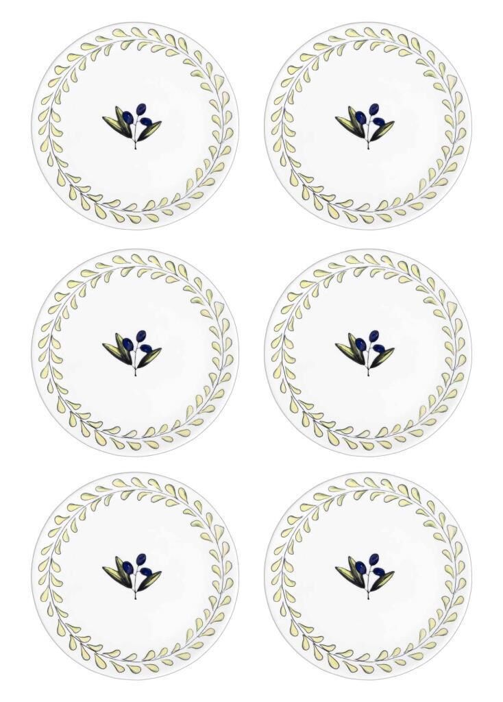 OLİVOS 6'LI SERVİS TABAK 26CM