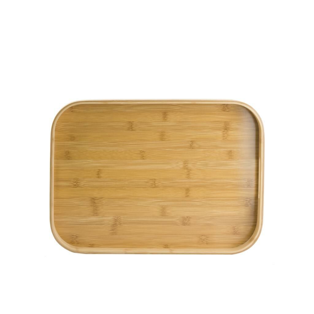 BAMBU DİKDÖRTGEN TEPSİ 40x28x5 CM