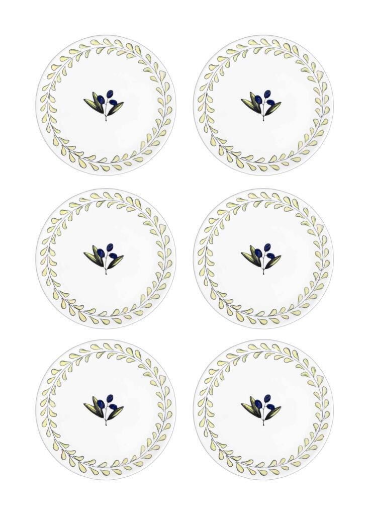 OLİVOS 6'LI PASTA TABAK 19CM