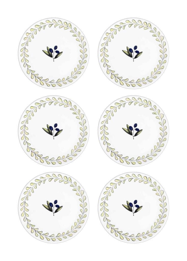 OLİVOS 6'LI PASTA TABAK 19CM