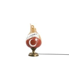 SU KABAĞI ATATÜRK İŞLEMELİ DEKORATİF AYDINLATMA 46CM