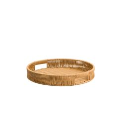 SENTETİK HASIR YUVARLAK TEPSİ 29CM