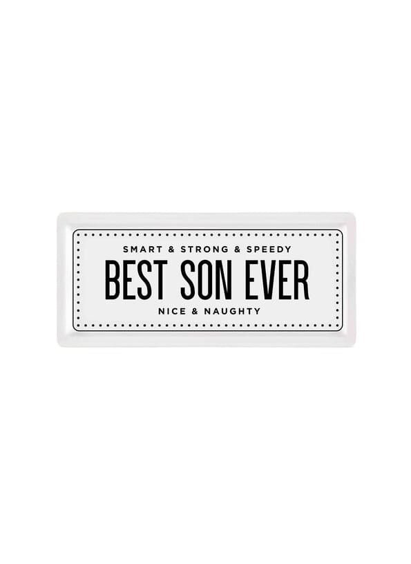 BEST SON EVER DİKDÖRTGEN SERVİS/SUNUM TABAK 35X16CM