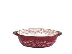 KIRMIZI OVAL ÇEREZLİK 17cm