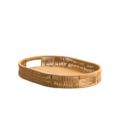 SENTETİK HASIR OVAL TEPSİ 37CM