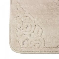 KARACA HOME DAMILA 2'Lİ BEJ  BANYO HALISI