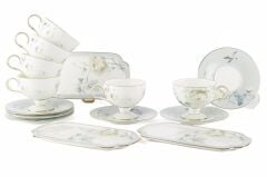 VOL DE FLEURS 2 KİŞİLİK SUNUM TABAKLI TÜRK KAHVESİ FİNCANI-5 PARÇA