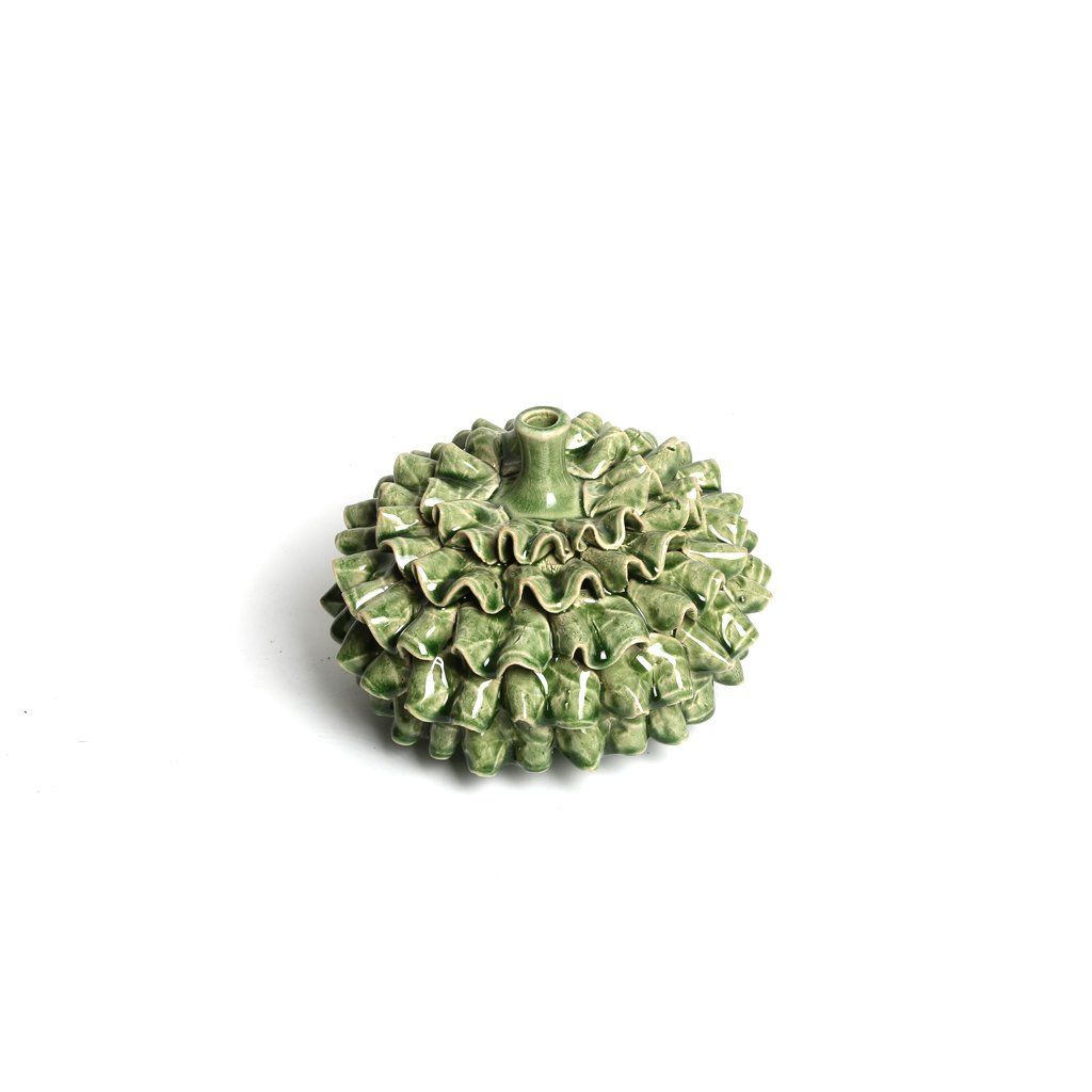 YEŞİL ÇİÇEK DEKOR 19CM