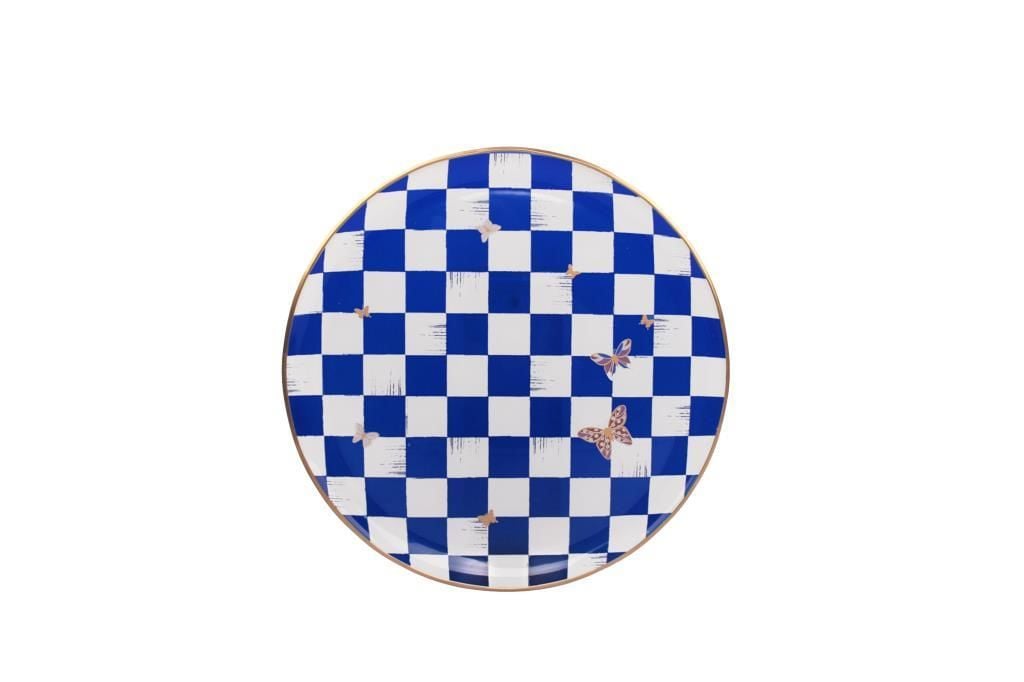 EMMA KOBALT TEKLİ PASTA TABAK 20CM