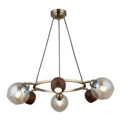 ROMENA 3+3 ANTİK LAK SIRALI AVİZE 3XGU10+3XE27