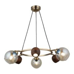 ROMENA 3+3 ANTİK LAK SIRALI AVİZE 3XGU10+3XE27