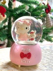 HELLO KİTTY TAVŞAN KAR KÜRESİ 15CM