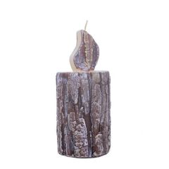 KÜTÜK AHŞAP GÖRÜNÜM MUM 16 CM