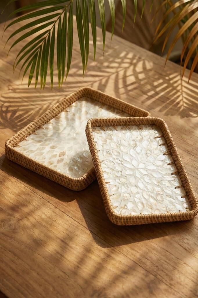 SEDEFLİ BAMBU DİKDÖRTGEN TEPSİ 2'Lİ DESEN4