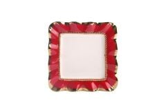 KIRMIZI ALTIN AVANGARDE SUNUM TABAK 27CM