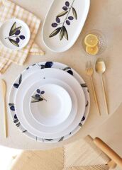 OLİVOS OVAL 4'LÜ SERVİS TABAK 21CM