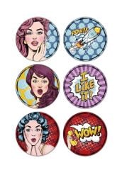POPART GİRLS 6'LI PASTA TABAK 19CM