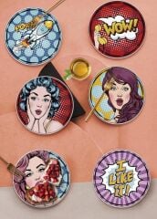 POPART GİRLS 6'LI PASTA TABAK 19CM