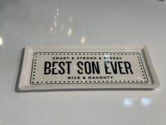 BEST SON EVER DİKDÖRTGEN SERVİS/SUNUM TABAK 35X16CM